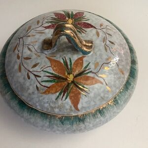 Stunning Vintage Italian Lidded Bowl